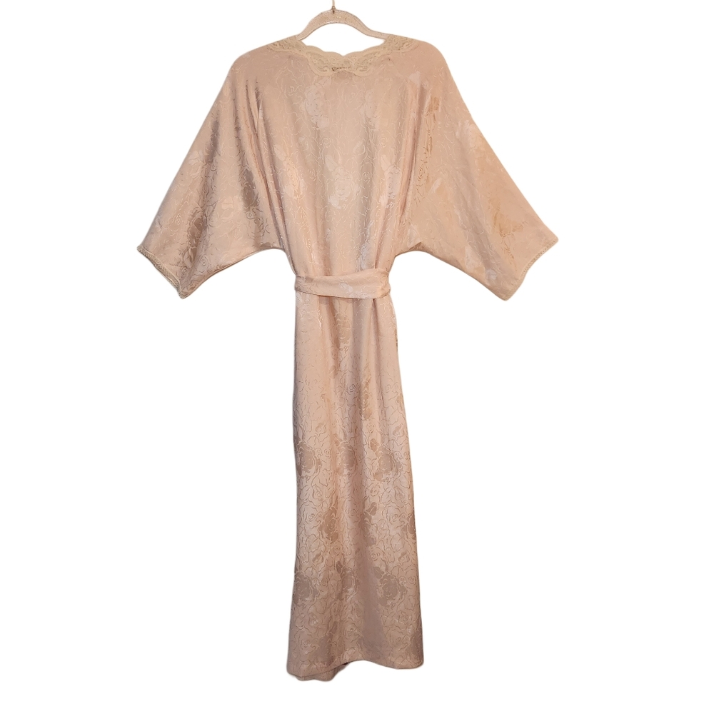 Linda Lingerie Vintage La Vie En Rose Blush Floral Robe